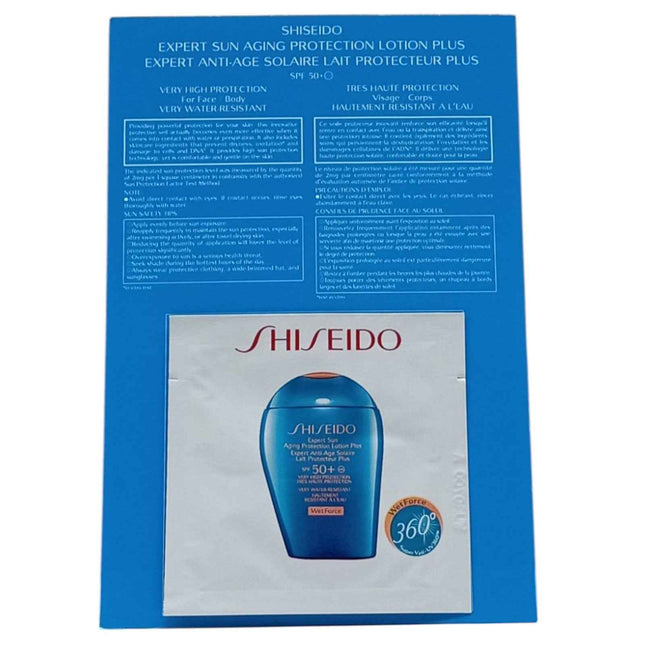 Shiseido Expert Sun Sun Protection – Sunscreen Lotion for Women, SPF 50+, 2 ml Sample