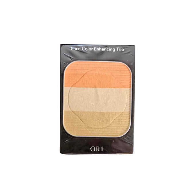 Shiseido Face Color Enhancing Trio Non-Comedogenic Blushing/Sculpting & Harmonizing – Face Palette for Women, Or1, Peach, 3 Shades, 7 g Tester