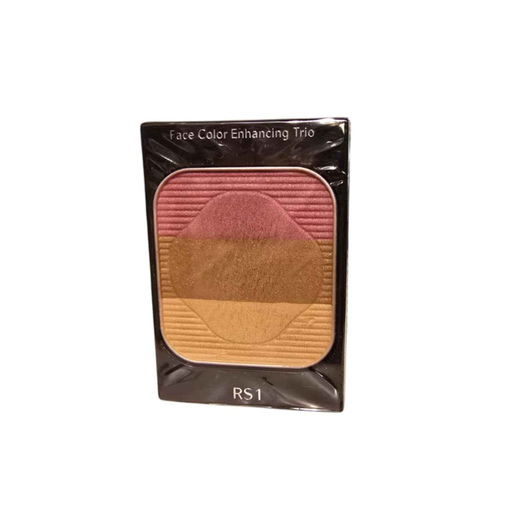 Shiseido Face Color Enhancing Trio Non-Comedogenic Blushing/Sculpting & Harmonizing – Face Palette for Women, Rs1, Plum, 3 Shades, 7 g Tester
