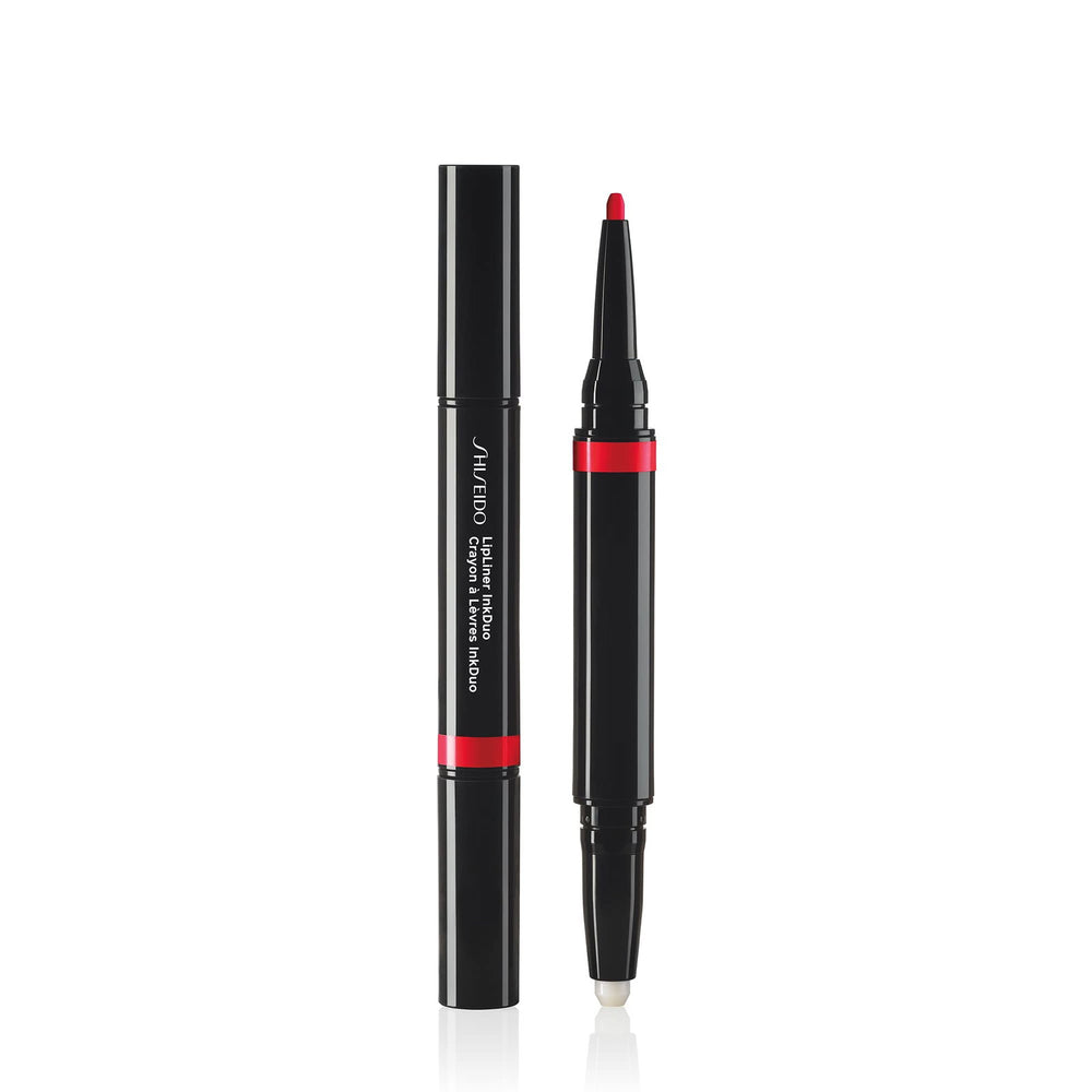 Shiseido InkDuo Double-Ended – Lip Liner for Women, 08, True Red, 1.1 g