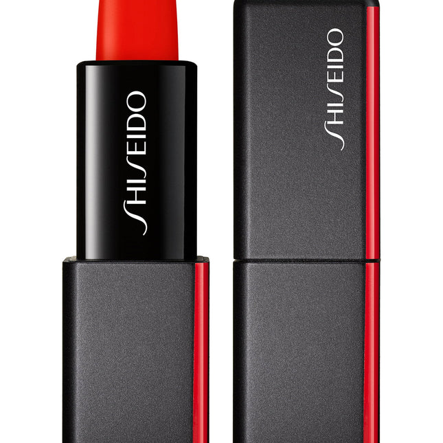 Shiseido Modern Matte Powder Matte – Cream Lipstick for Women, 509, Flame, 4 g