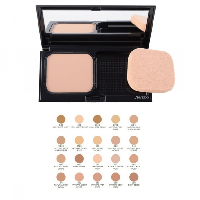 Shiseido Sheer Matifying Compact Oil-Free Long Lasting – Compact Foundation for Women, O20, Natural Light Ochre, SPF 10,…