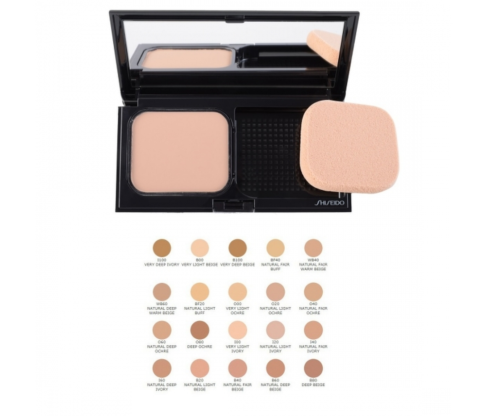 Shiseido Sheer Matifying Compact Oil-Free Long Lasting – Compact Foundation for Women, O20, Natural Light Ochre, SPF 10,…