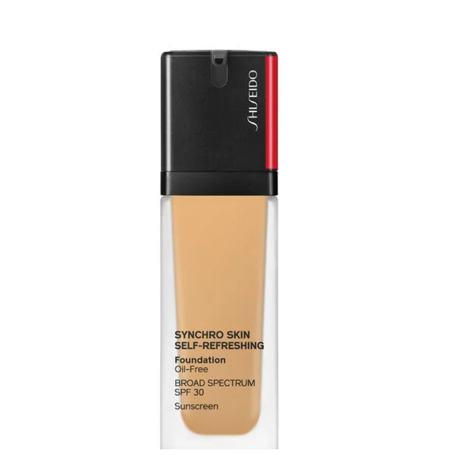 Shiseido Synchro Skin Self-Refreshing Oil-Free – Liquid Foundation for Women, 340, Oak, SPF 30, 10 ml Tester