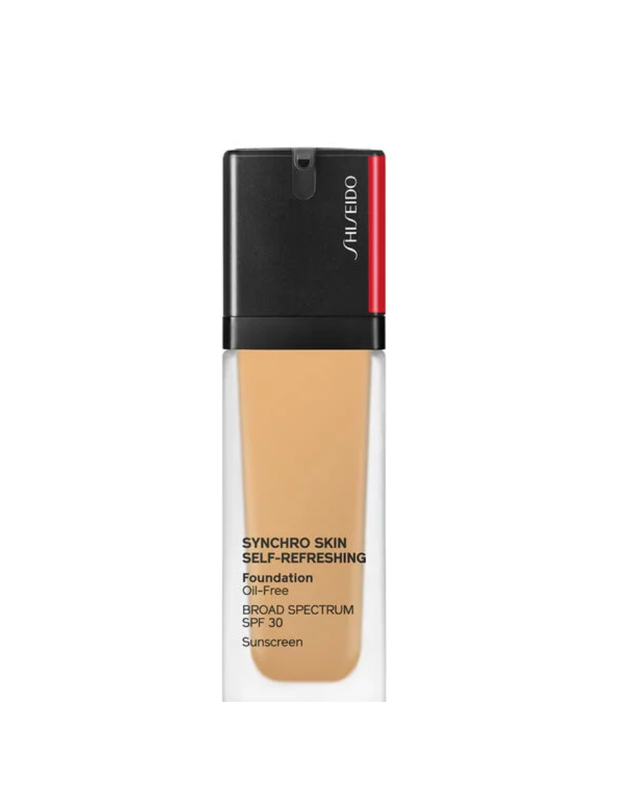 Shiseido Synchro Skin Self-Refreshing Oil-Free – Liquid Foundation for Women, 340, Oak, SPF 30, 10 ml Tester
