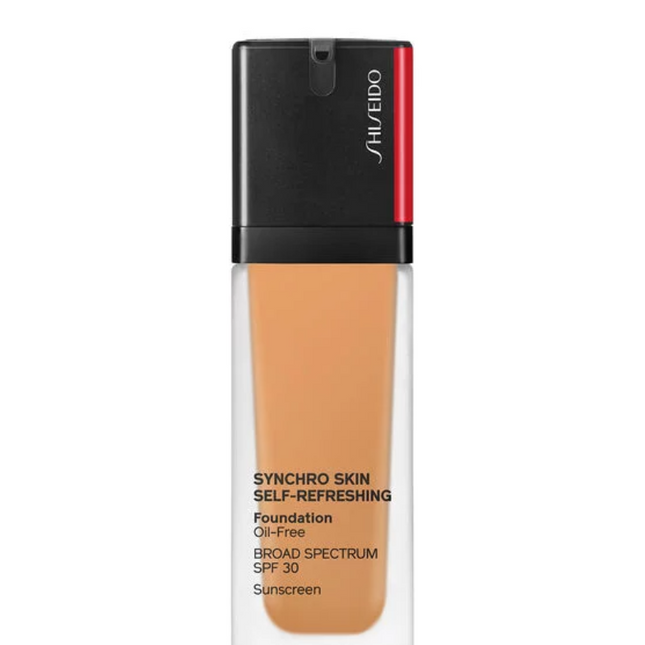 Shiseido Synchro Skin Self-Refreshing Oil-Free – Liquid Foundation for Women, 410, Sunstone, SPF 30, 10 ml Tester