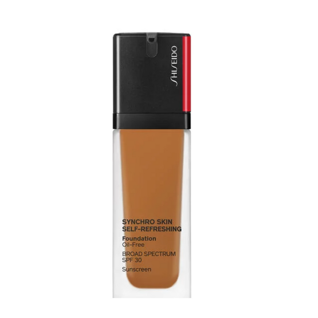 Shiseido Synchro Skin Self-Refreshing Oil-Free – Liquid Foundation for Women, 440, Amber, SPF 30, 10 ml Tester