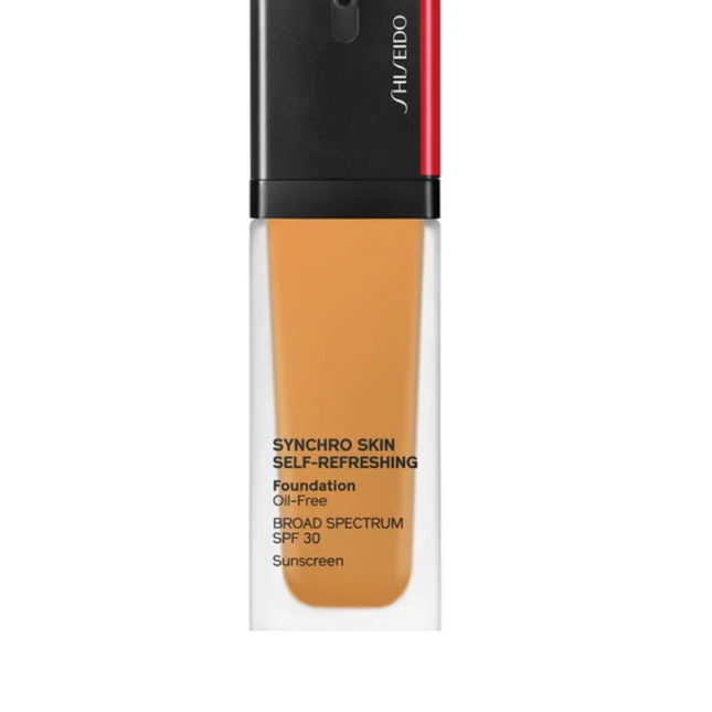 Shiseido Synchro Skin Self- Refreshing Cushion Oil-Free – Liquid Foundation for Women, 420, Bronze, SPF 30, 30 ml