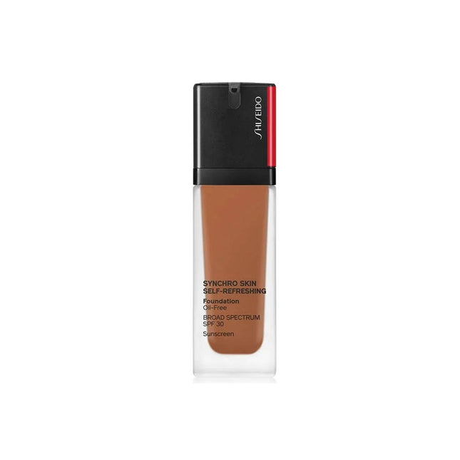 Shiseido Synchro Skin Self-Refreshing Oil Free – Liquid Foundation for Women, 450, Copper, SPF 30, 30 ml