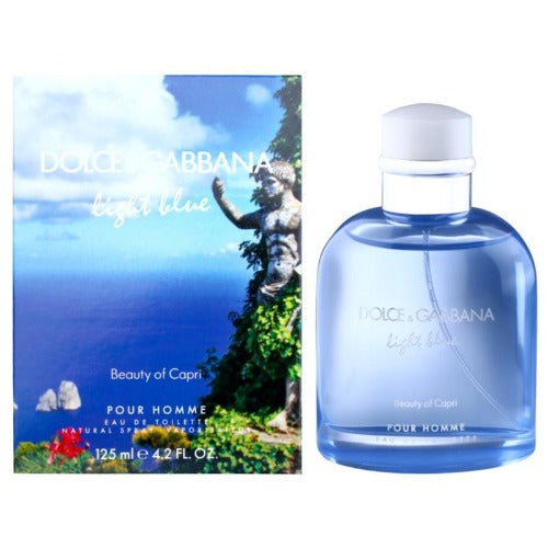 Dolce & Gabbana Light Blue Pour Homme Beauty of Capri – Eau de Toilette for Men, 125 ml