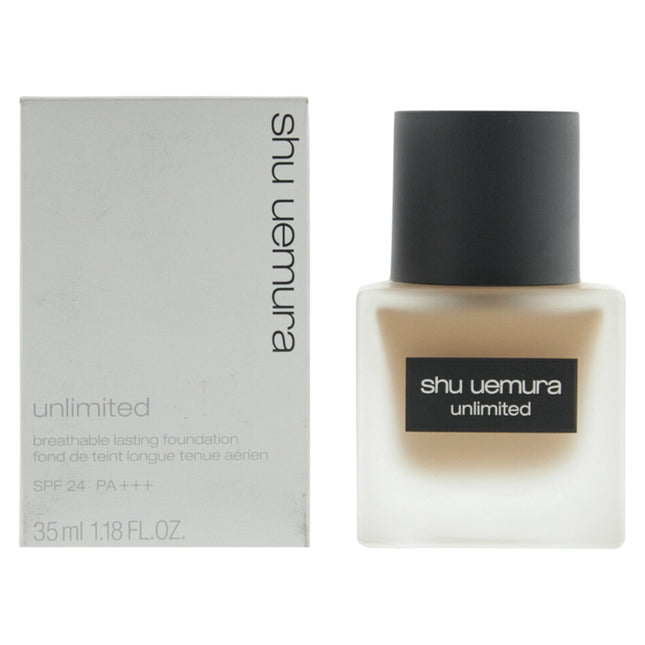 Shu Uemura Unlimited Natural – Liquid Foundation for Women, 734, 734 Rich Beige, SPF 24, 35 ml