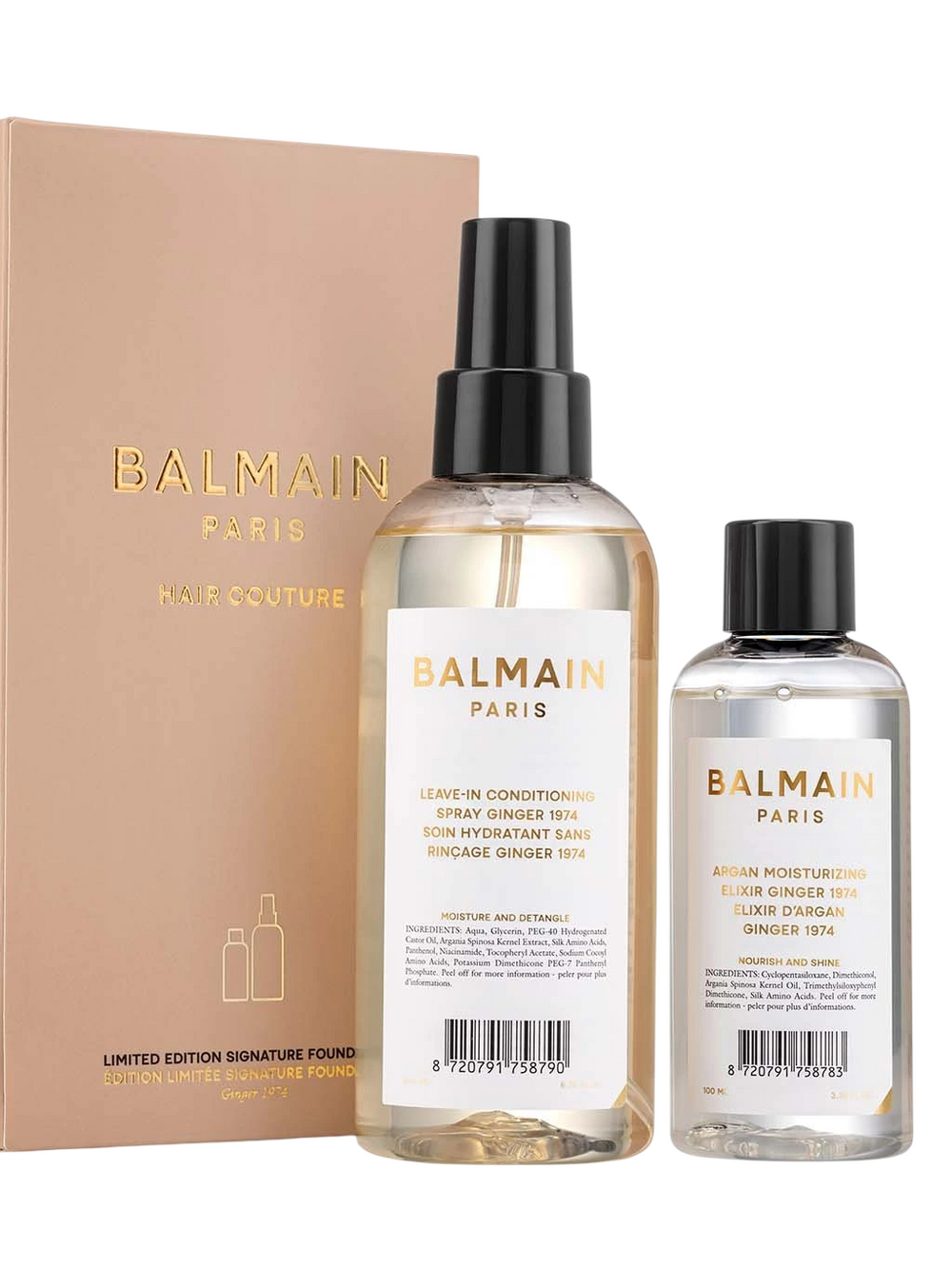Balmain Professionnel Signature Foundation Ginger Set Balmain Professionnel: Argan Moisturising Elixir for Women, Hair Oil,…