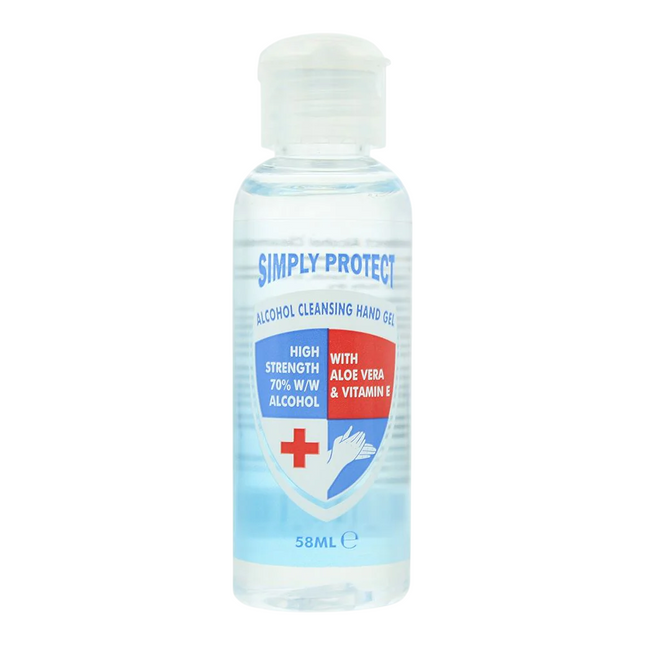 Simply Protect Alcohol Anti-Bacterial – Hand Gel Unisex, 58 ml