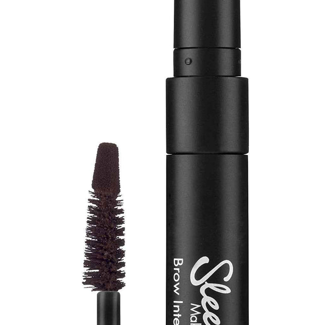 Sleek MakeUP Brow Intensity – Mascara & Highlighter 2-in-1 for Women, Dark + Gold, 3 ml