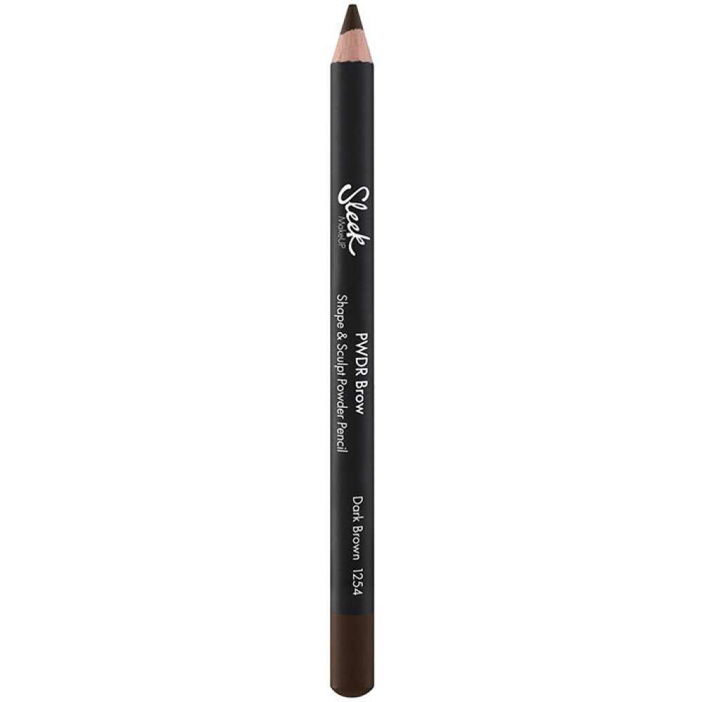 Sleek MakeUP Pwdr Blending – Eyebrow Cream Pencil for Women, 1254, Dark Brown, 1.29 g
