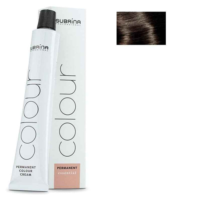Subrina Professional Essential Colour – Permanent Hair Dye for Women, 4/00 Medium Natural Chestnut, 100 ml