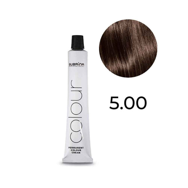 Subrina Professional Essential Colour – Permanent Hair Dye for Women, 5/00 Light Natural Warm Brown, 100 ml