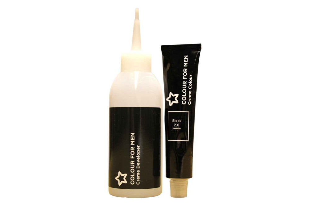 Superdrug Colour for Men – Semi-Permanent Hair Dye, Black, 30 ml Tester