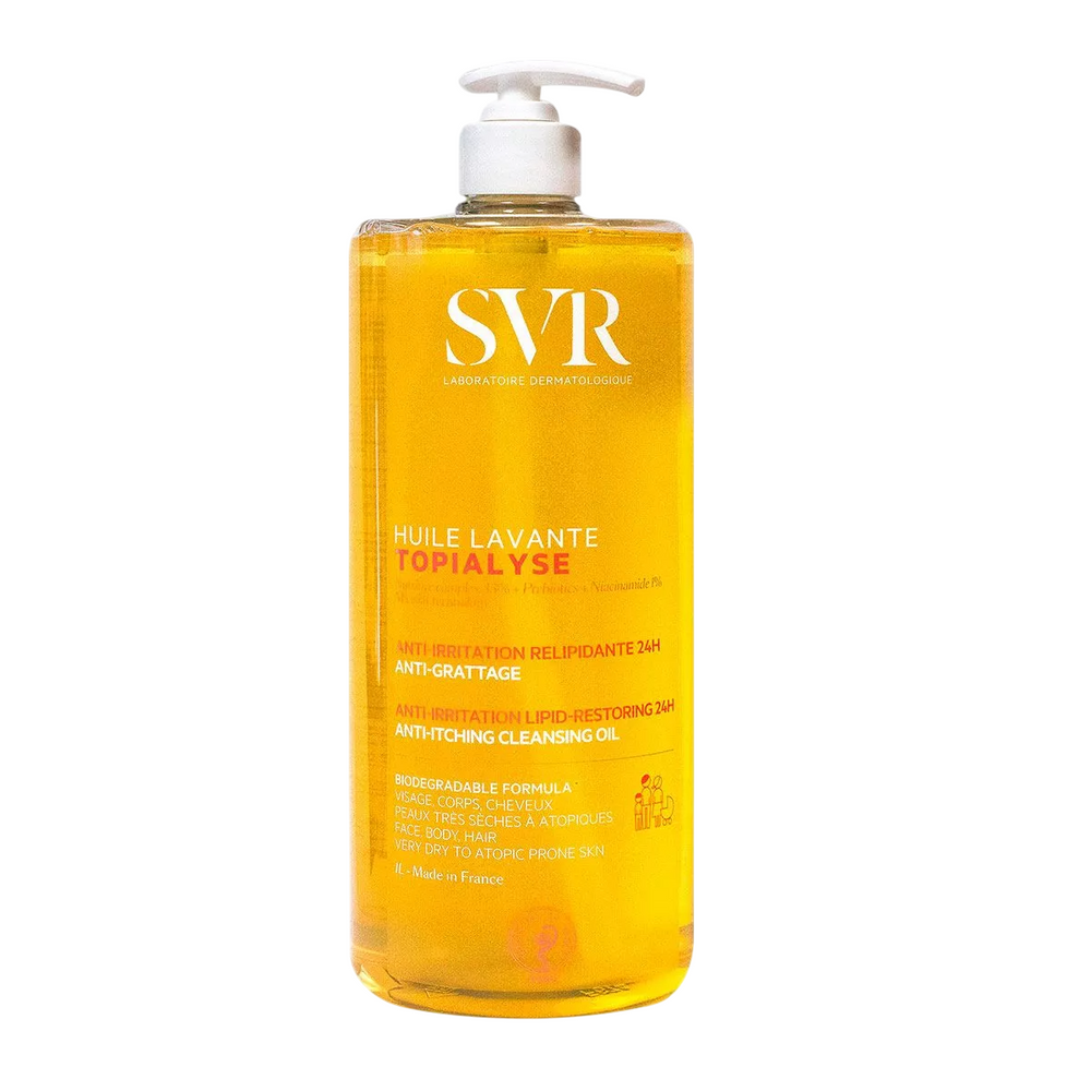 SVR Topialyse Anti-Irritation – Shower Oil, All Over The Body, For All Skin Types, 1000 ml