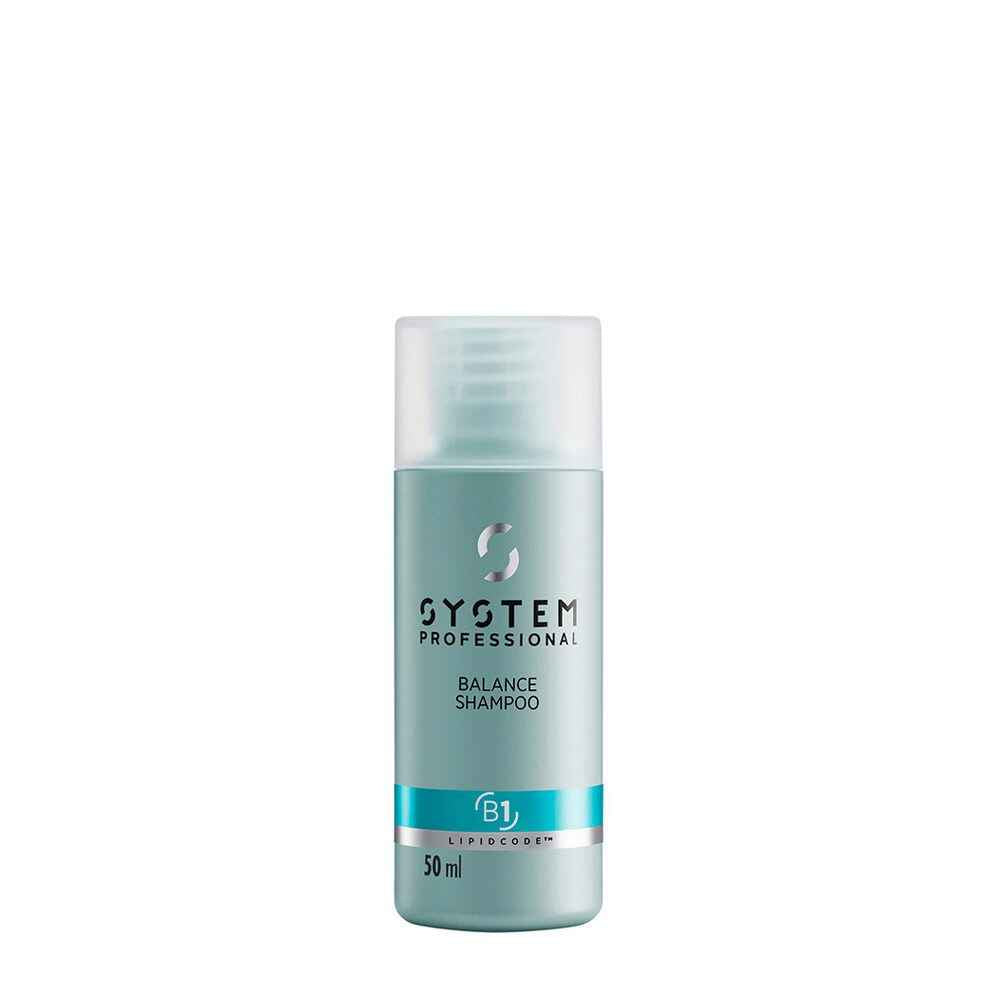 System Professional by Wella B1 – Hair Shampoo for Women, Balancing, 50 ml