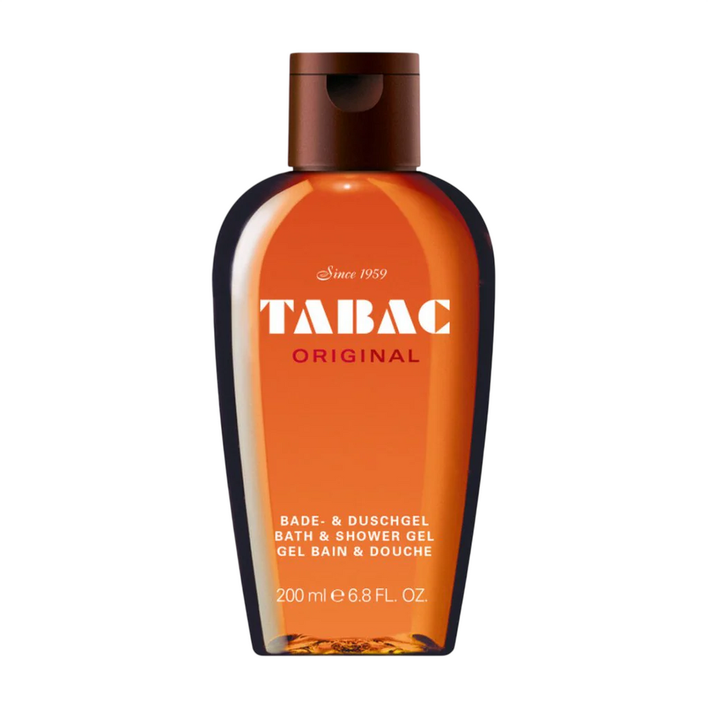 Tabac Original Moisturizes Cleanses Refreshes – Shower Gel for Men, All Skin Types, 200 ml