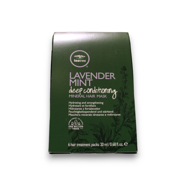Tea Tree by Paul Mitchell Set Tea Tree by Paul Mitchell Lavender Mint Deep Conditioning Paraben-Free – Hair Treatment Cream Mask for Women, Hydrating & Strengthening, 6 pcs, 20 ml