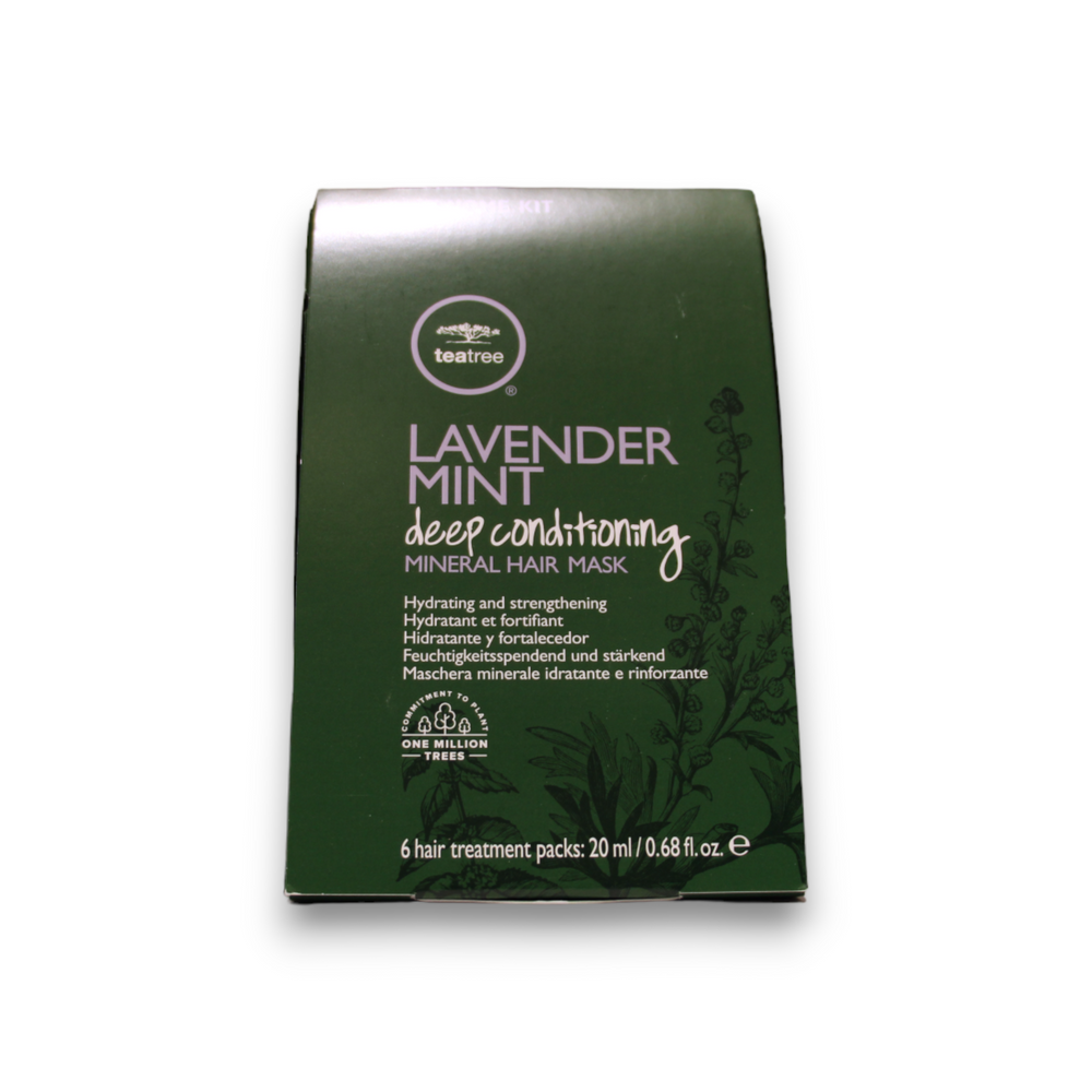 Tea Tree by Paul Mitchell Set Tea Tree by Paul Mitchell Lavender Mint Deep Conditioning Paraben-Free – Hair Treatment Cream Mask for Women, Hydrating & Strengthening, 6 pcs, 20 ml