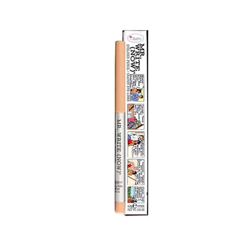 The Balm Mr.Write(Now) Precision – Gel Pencil Eyeliner for Women, Brian Beige Nude, 0.28 g