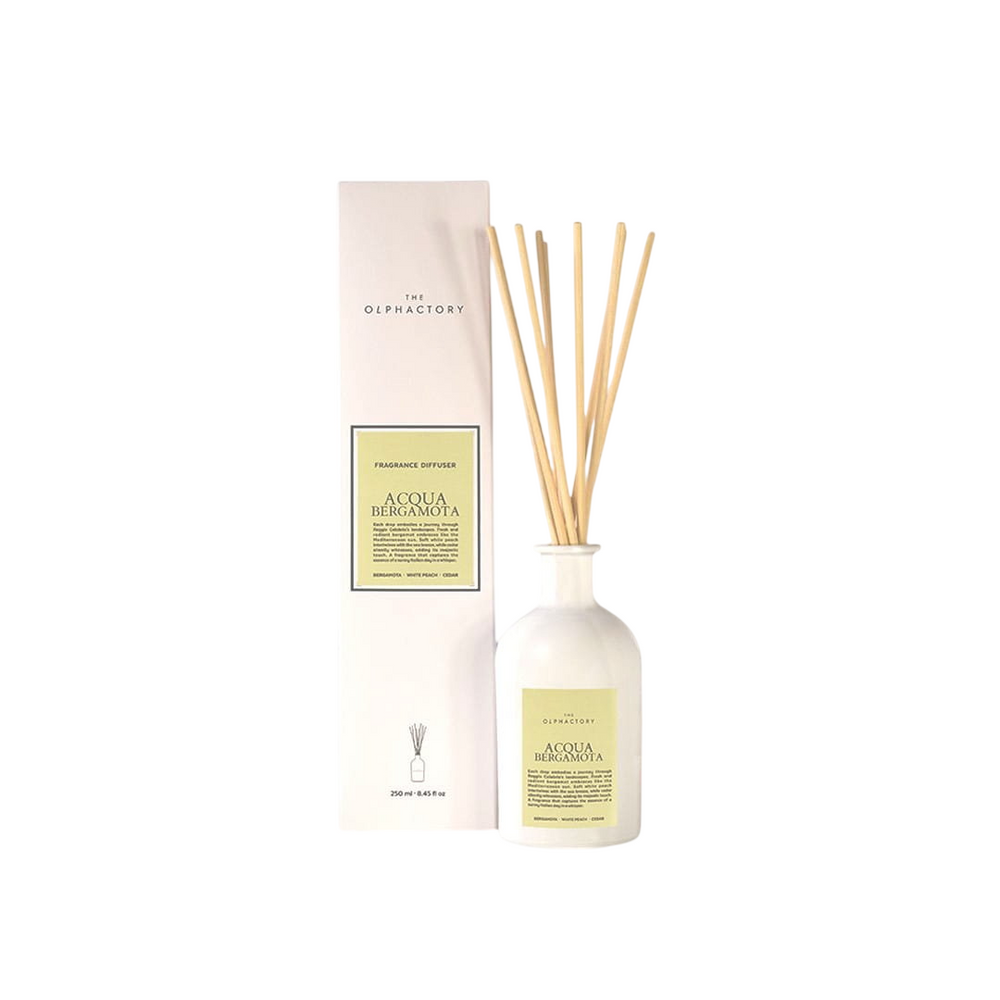 The Olphactory Acqua Bergamota Fragrance Sticks – Aroma Reed Diffuser Unisex, 500 ml