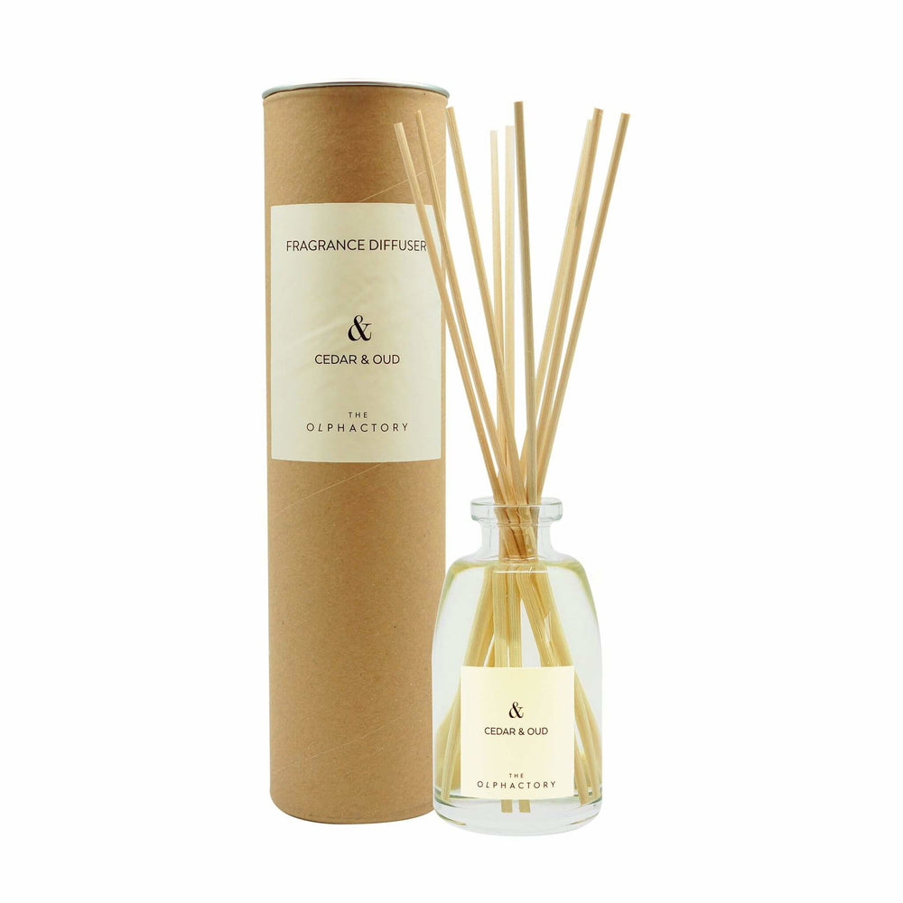 The Olphactory Cedar & Oud Fragrance Sticks Woody – Aroma Reed Diffuser Unisex, 250 ml