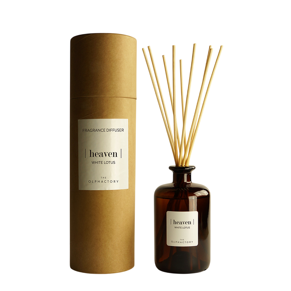 The Olphactory Heaven White Lotus Fragrance Sticks – Aroma Reed Diffuser Unisex, 500 ml