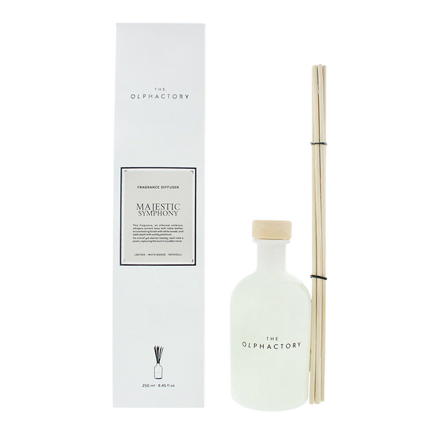The Olphactory Majestic Symphony Fragrance Sticks – Aroma Reed Diffuser Unisex, 250 ml