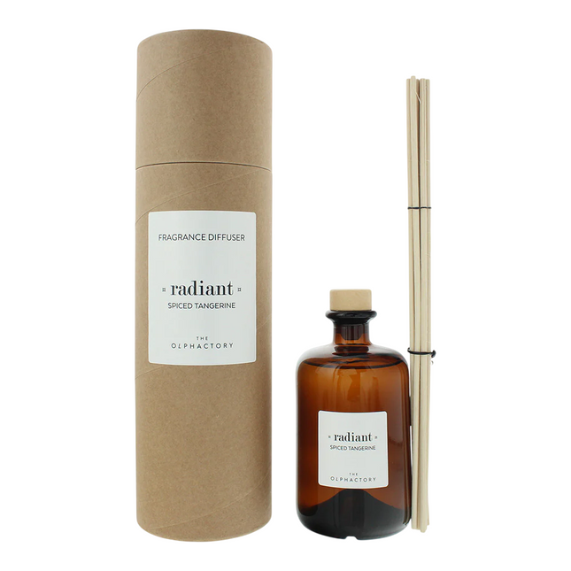 The Olphactory Radiant Spiced Tangerine Fragrance Sticks – Aroma Reed Diffuser Unisex, 500 ml