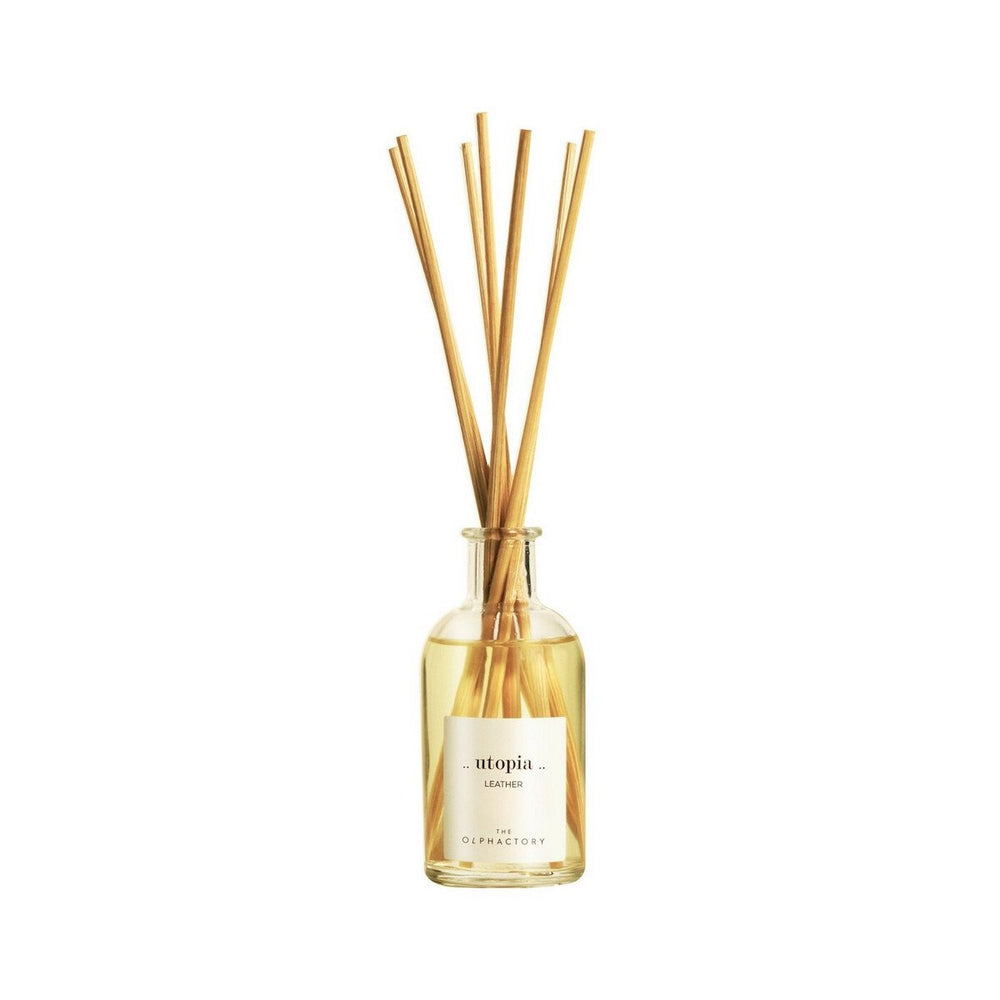 The Olphactory Utopia Leather Fragrance Sticks – Aroma Reed Diffuser Unisex, 100 ml