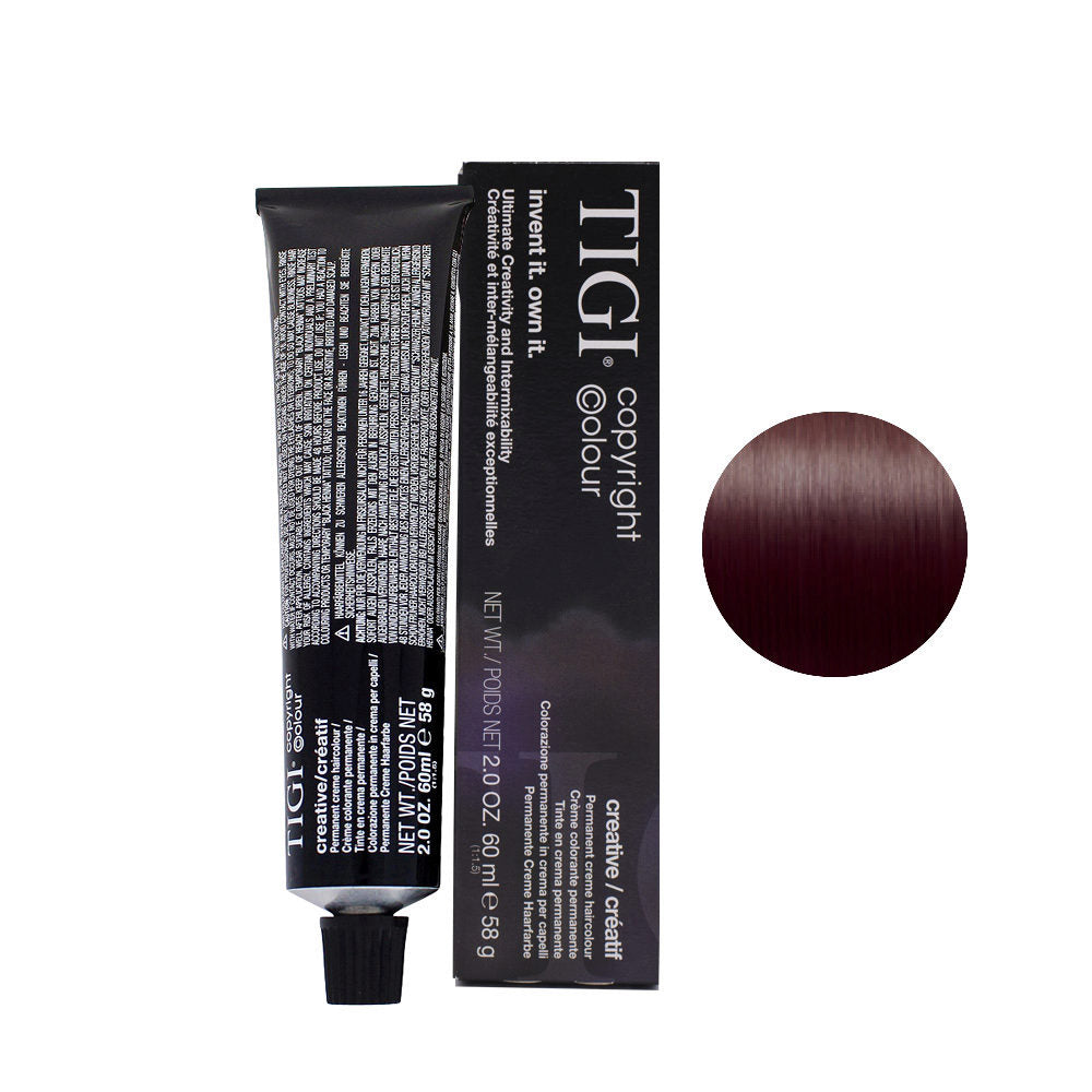 Tigi Colour Creative – Permanent Hair Dye for Women, 4/2 Medium Brown Violet, 60 ml