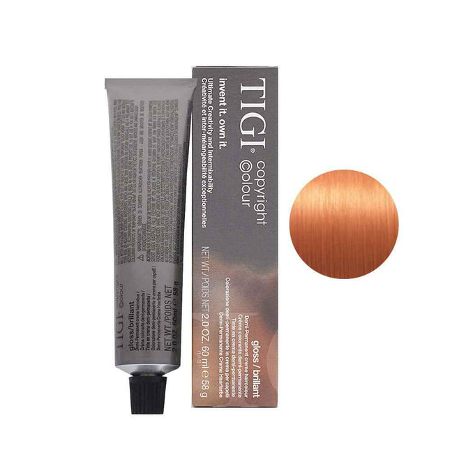 Tigi Colour Gloss – Semi-Permanent Hair Dye for Women, 7/44 Medium Blonde Copper Intensive, 60 ml