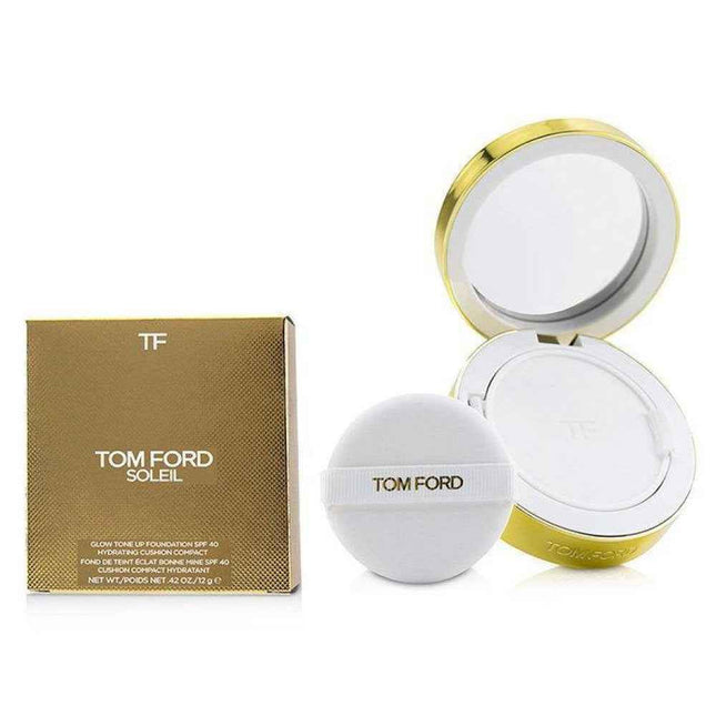 Tom Ford Soleil Glow Tone Up – Compact Foundation for Women, 7.8, Warm Bronze, SPF 40, Refill, 12 g
