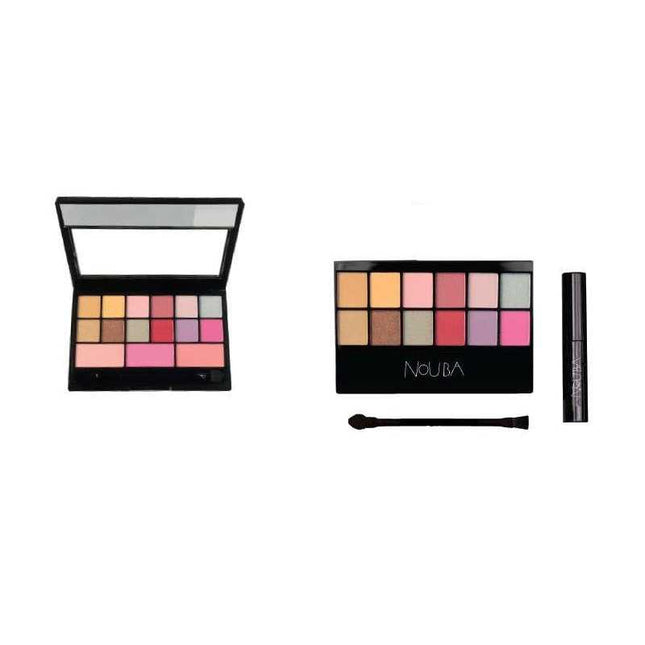 Nouba Trousse 237 Set Nouba: Nouba Multi-use Face Palette 12 Shades 36 g + Nouba Volum – Mascara for Women