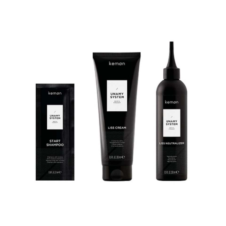 Kemon Unamy System Liss Set Kemon: Start – Hair Shampoo, 20 ml + Liss Cream, Hair Treatment Cream Mask, 250 ml + Liss…