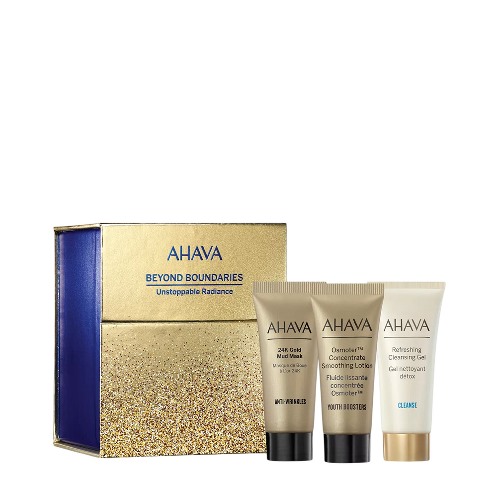 Ahava Unstoppable Radiance Set Ahava: Osmoter Concetrate Smoothing – Lotion for Women, For Face, 15 ml + Refresing,…