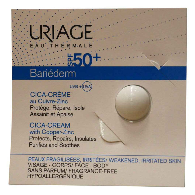 Uriage Bariederm Repairing – Cream for Women, For Face & Body, SPF 50+, 0.7 ml Sample