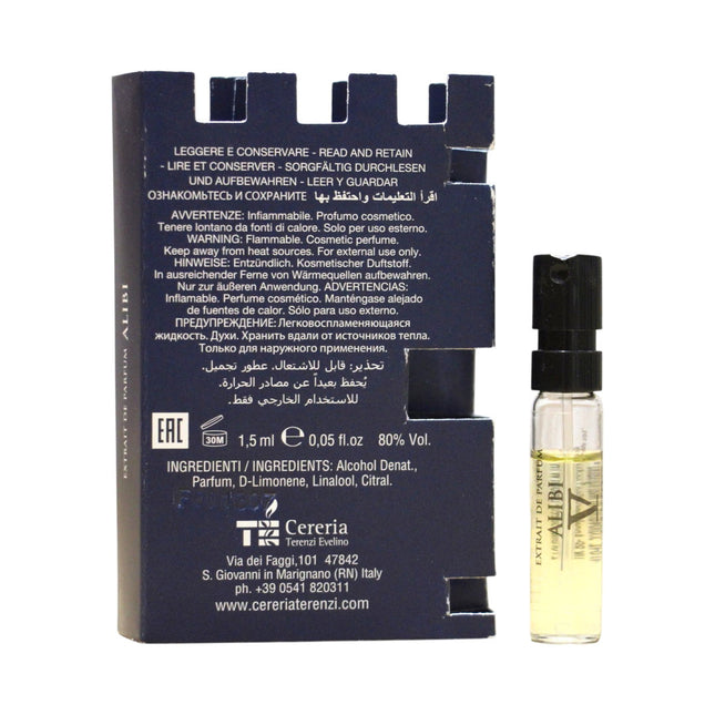 V Canto Alibi – Extrait de Parfum Unisex, 1.5 ml Vial