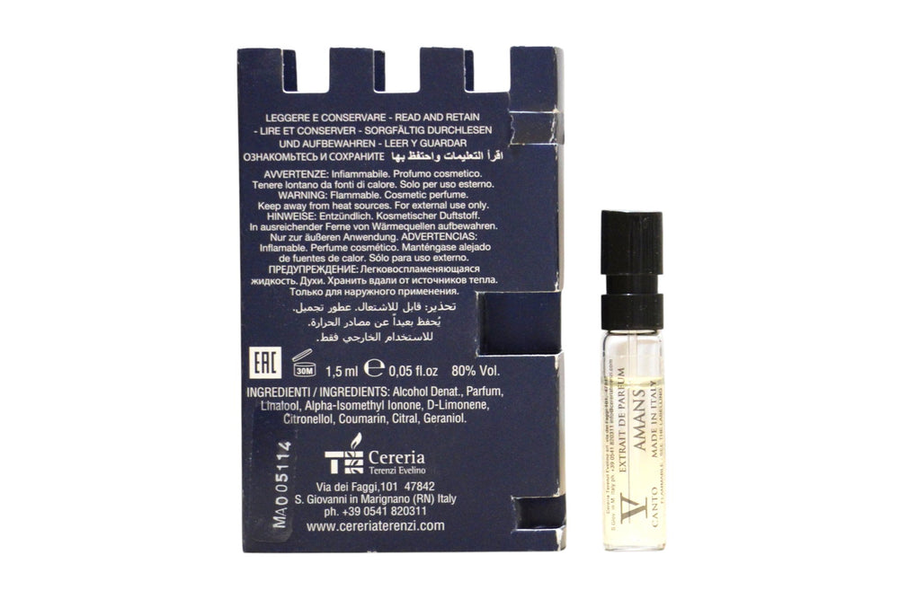 V Canto Amans – Extrait de Parfum Unisex, 1.5 ml Vial