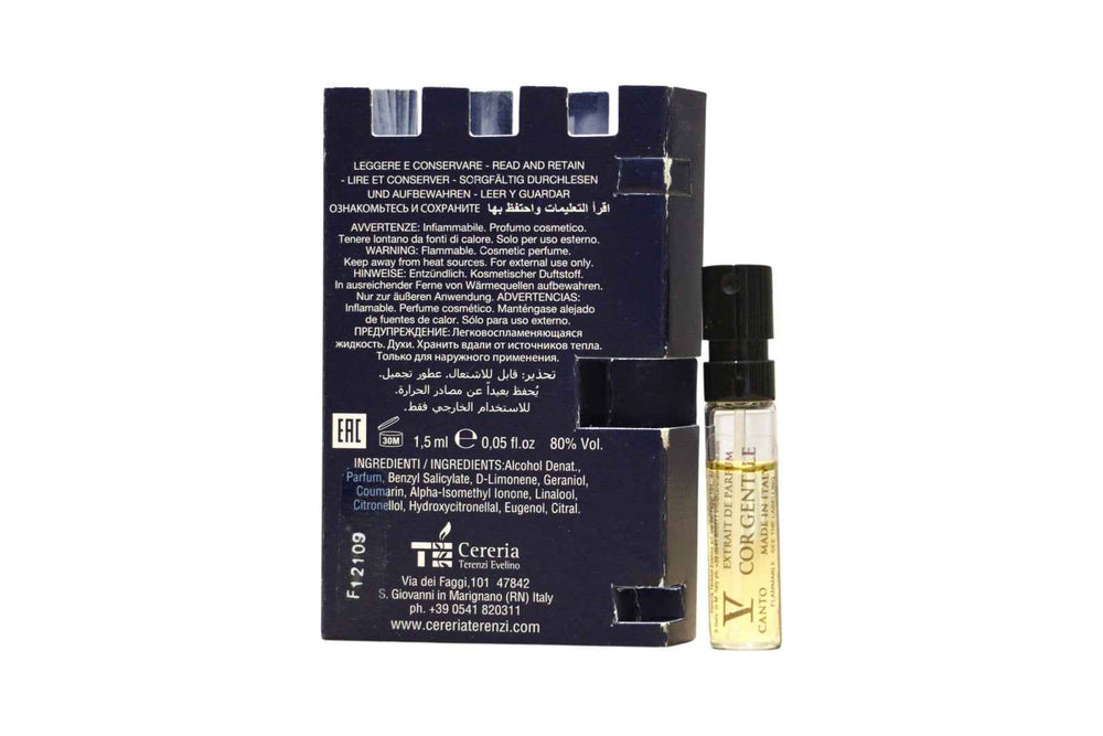 V Canto Cor Gentile – Extrait de Parfum Unisex, 1.5 ml Vial