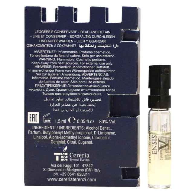 V Canto Ensis – Extrait de Parfum Unisex, 1.5 ml Vial