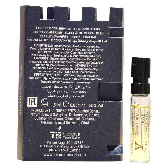 V Canto Irae – Extrait de Parfum Unisex, 1.5 ml Vial