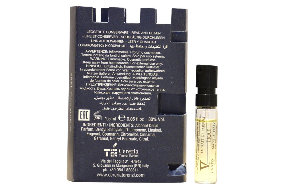 V Canto Irae – Extrait de Parfum Unisex, 1.5 ml Vial