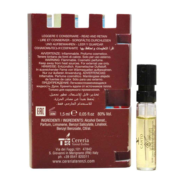 V Canto Mandragola – Extrait de Parfum Unisex, 1.5 ml Vial