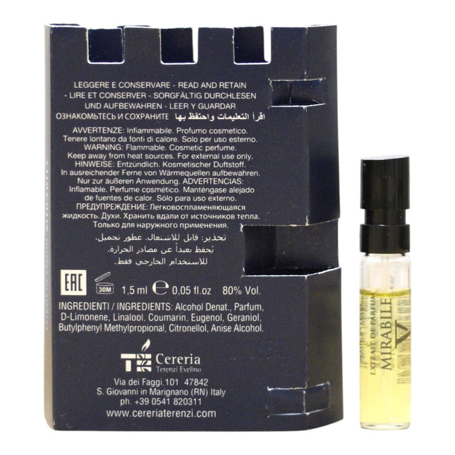 V Canto Mirabile – Extrait de Parfum for Women, 1.5 ml Vial