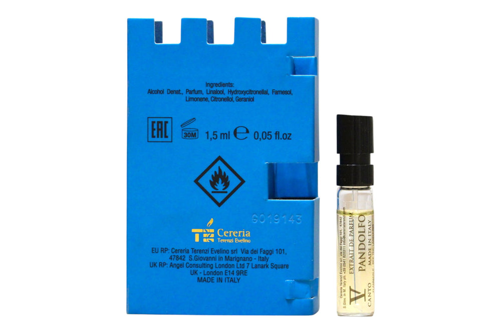 V Canto Pandolfo – Extrait de Parfum Unisex, 1.505 ml Vial